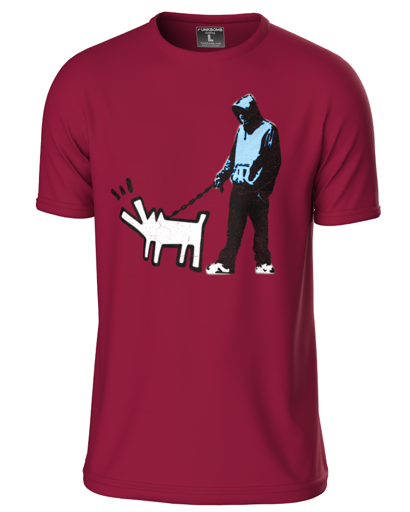 Banksy "Dogwalk" T Shirt