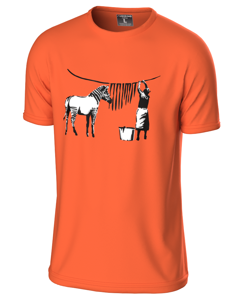 Banksy "Zebra Wash" T Shirt