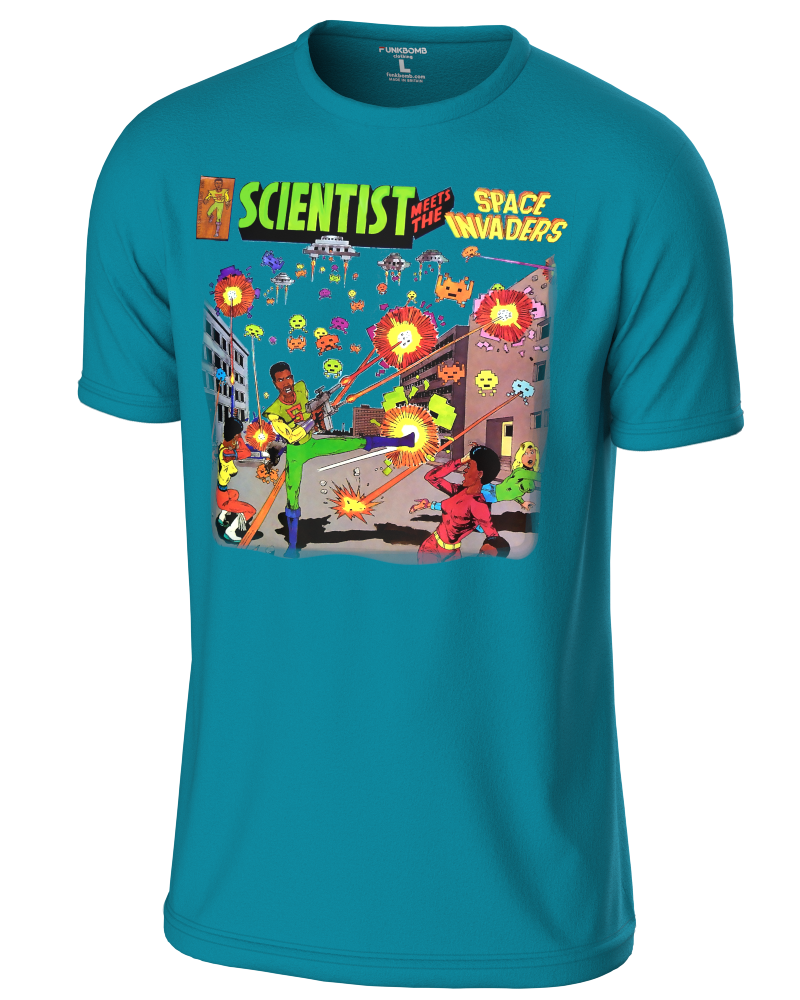 Scientist Meets The Space Invaders T Shirt